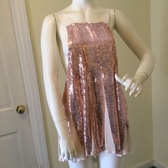 Free People | Dresses | Rose Gold Sequin Free People Dress | Poshmark Free People | Dresses | Rose Gold Sequin Free People Dress | Poshmark